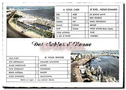 Cartes postales moderne Des Sables d'Olonne Piscine