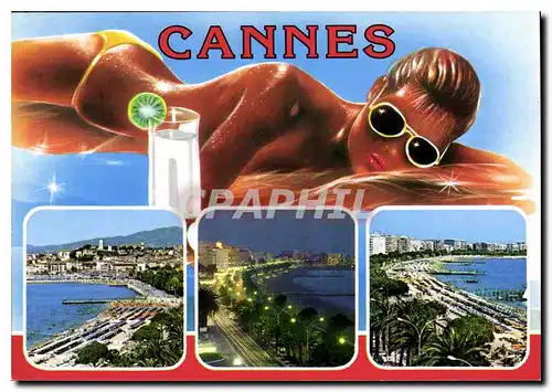 Cartes postales moderne Cote d'Azur Souvenir de Cannes