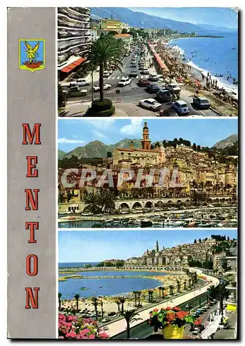 Cartes postales moderne La Cote d'Azur Menton Perle de France