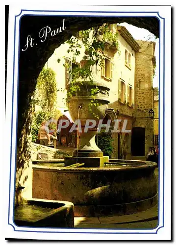 Cartes postales moderne La Cote d'Azur Saint Paul de Vence La Fontaine