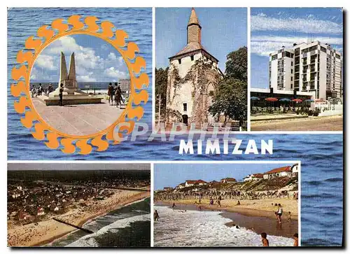 Cartes postales moderne Mimizan Vue generale de la Plage