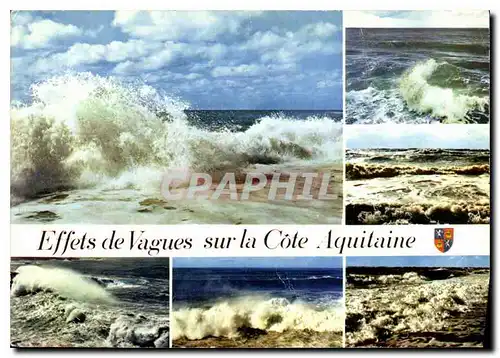 Cartes postales moderne Effets de Vagues sur la Cote Aquitaine