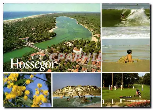 Moderne Karte Hossegor Le Lac Surf Golf La Plage Mimosas