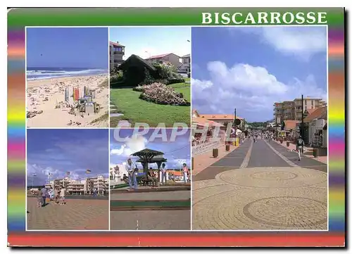 Cartes postales moderne Biscarrosse Plage Cote Landaise La rue pietonne La Plage L'Esplanade La Fontaine Le mini golf