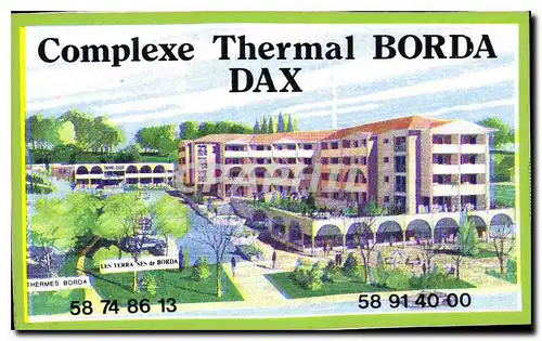 Moderne Karte Complexe Thermal Borda Dax