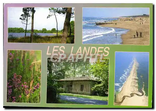 Moderne Karte Les Landes