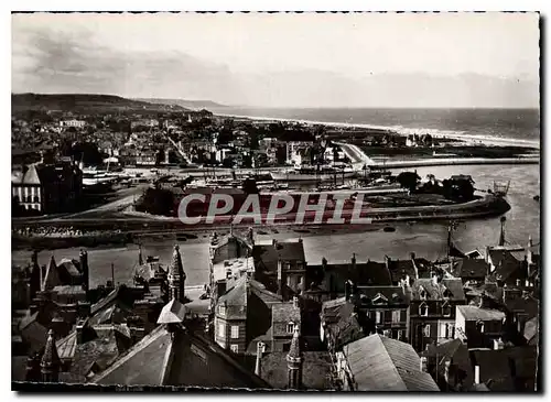 Cartes postales moderne Deauville la plage fleurie vue generale