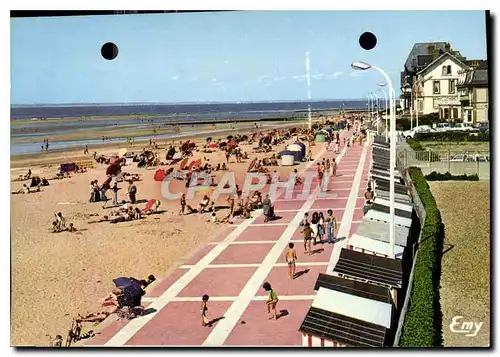 Moderne Karte Houlgate Calvados La plage et la promenade