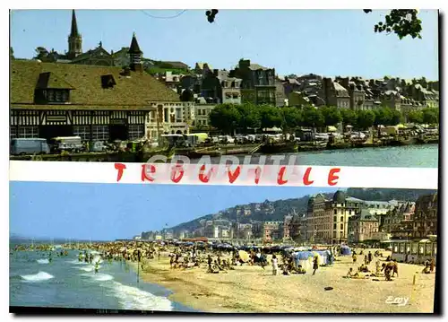 Cartes postales moderne Trouville Calvados Le Port la Plage