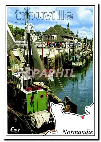 Cartes postales moderne Trouville Normandie Bateaux de peche