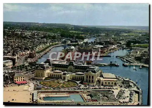 Cartes postales moderne Trouville Deauville Calvados Le casino et la piscine