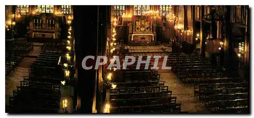 Moderne Karte Honfleur Calvados Interieur de l'Eglise Sainte Catherine