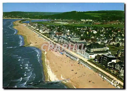 Cartes postales moderne Cabourg Calvados Vue generale aerienne sur le front de mer