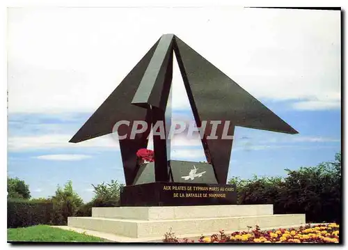 Moderne Karte Normandie France Noyers Bocage Calvados Monument erige a la memoire des pilotes de Typhoon