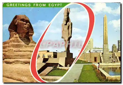 Moderne Karte Greetings from Egypt