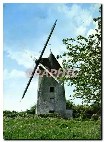 Moderne Karte Moulin Vendeen Moulin a vent