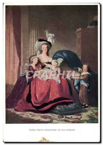 Cartes postales moderne Reine Marie Antoinette et ses enfants