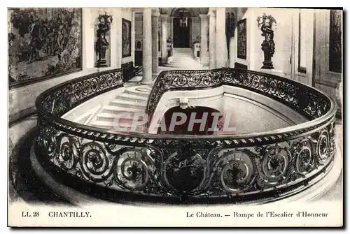 Ansichtskarte AK Chantilly Le Chateau Rampe de l'Escalier d'Honneur