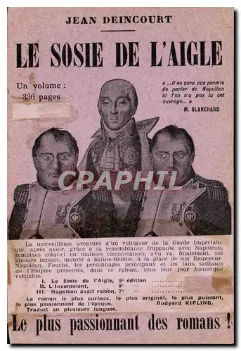 Cartes postales moderne Jean Deincourt Le Sosie de l'Aigle Napoleon 1er