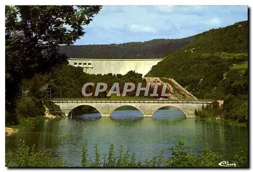 Cartes postales moderne Barrage de Vouglans Jura Sur la riviere d'Ain