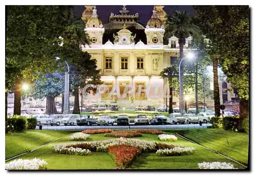 Moderne Karte Cote d'Azur Monaco Casino nocturne