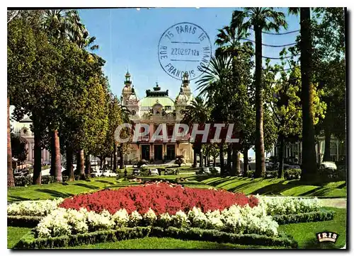 Cartes postales moderne Reflets de la Cote d'Azur Monte Carlo Le Casinon et ses jardins