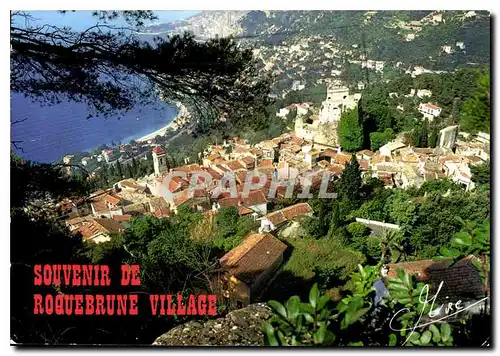 Cartes postales moderne Roquebrune Cap Martin Alpes Maritimes Vue generale sur le village et le Chateau