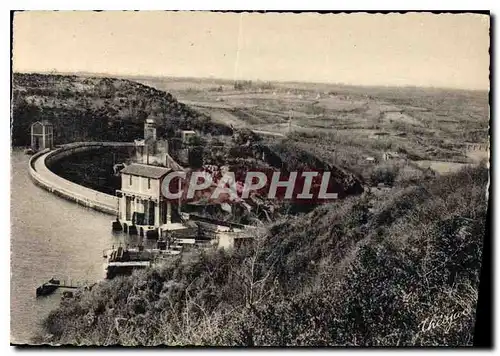 Moderne Karte Barrage d'Eguzon Vue sur la Vallee de la Creuse