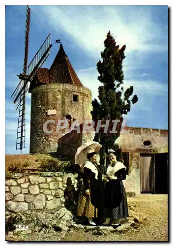 Cartes postales moderne Reflets de Provence Fontvieille B du R Le Moulin de Daudet Folklore