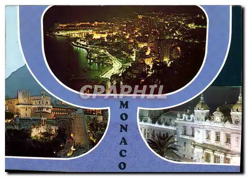 Cartes postales moderne Monaco Principaute de Monaco Vue generale de la principaute de Monaco