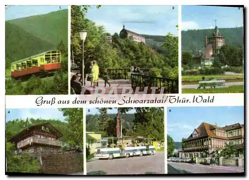 Moderne Karte Gruss aus dem schonen Schwarzatal Thur Wald