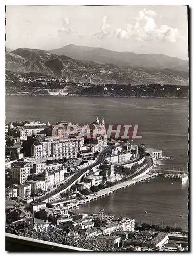 Cartes postales moderne Monte Carlo Vue generale Au fond le cap Martin