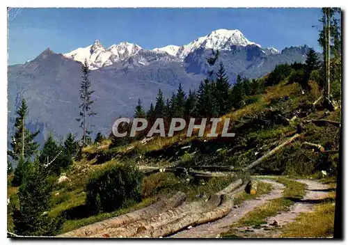 Moderne Karte Les Alpes Francaises Pittoresque promenade en montagne