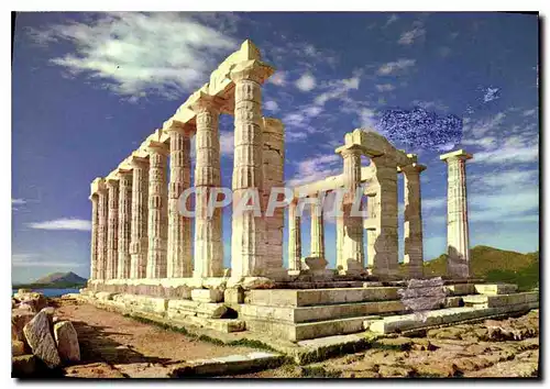 Cartes postales moderne Temple de poseidon