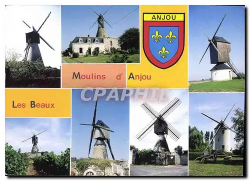 Cartes postales moderne Moulins d'Anjou Les Beaux