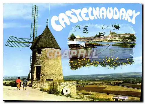 Ansichtskarte AK Castelnaudary le Vieux Moulin de Cugaret le Grand Bassin