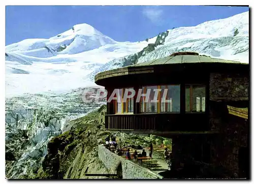 Moderne Karte Saas Fee Wallis Restaurant und Berghaus Langfluh Feegletscher und Allalinborn