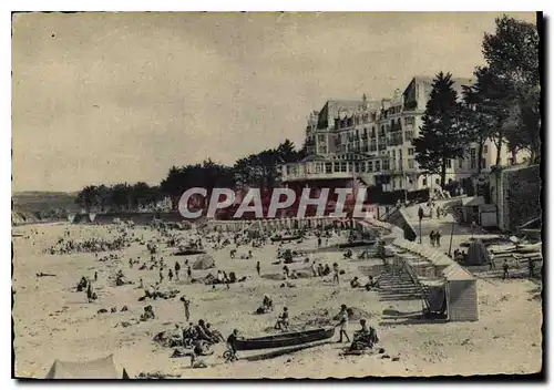 Moderne Karte St Lunaire la plage et le Grand Hotel