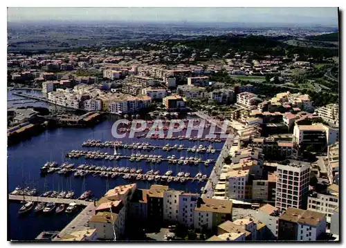 Cartes postales moderne Image de France Languedoc Le cap d'Agde vue panoramique sur le Port de plaisance et le Quai de L