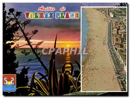 Cartes postales moderne En Parcourant la Cote Mediterraneenne Valras Plage Herault