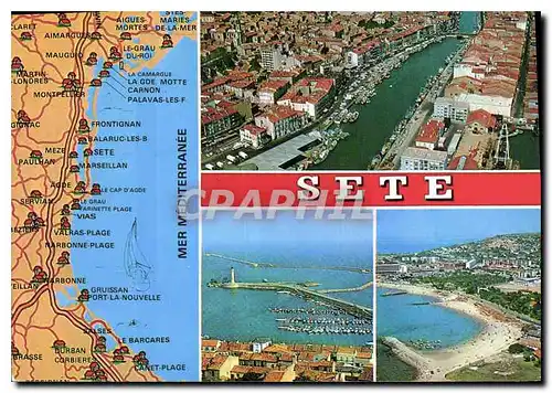 Cartes postales moderne Littoral Languedocien Sete