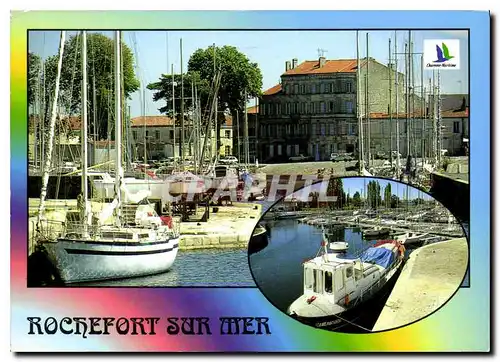 Cartes postales moderne Charente Maritime Rochefort sur Mer nouveau et ancien port de Plaisance et son nouveau pont