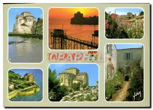 Cartes postales moderne Talmont Charente Maritime l'eglise Sainte Redegonde Ruelle Fleurie vue aerienne vu du ciel par A