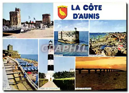 Moderne Karte La cote d'Aunis Char Mar