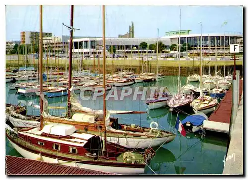 Moderne Karte La Cote de beaute royan Charente Maritime le Port de Plaisance et le Casino