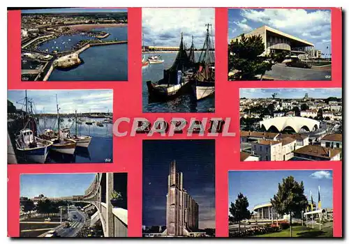 Cartes postales moderne Royan cote de Beaute la Plage le Port le Palais des congres le Marche le Fron de mer l'eglise No