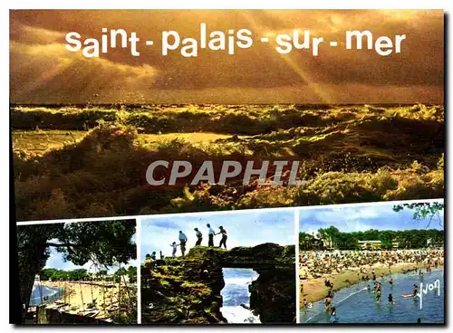 Cartes postales moderne La Cote de Beaute Saint palais sur mer Charente Maritime la Plage le Pont du Diable la Plage