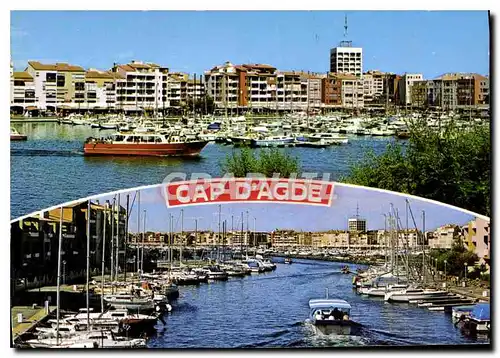 Cartes postales moderne Cap d'Agde Herault au gre des quais et de l'eau