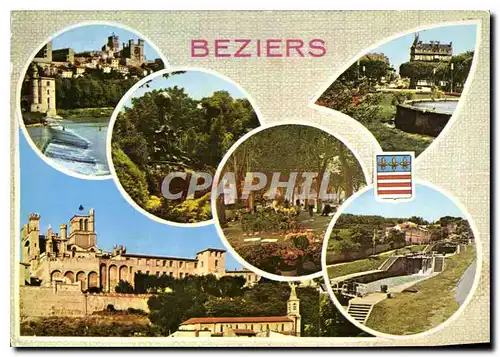 Cartes postales moderne Beziers Herault Divers aspects de la Ville