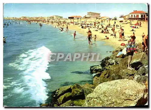 Moderne Karte Carnon Plage herault la Plage rive droite